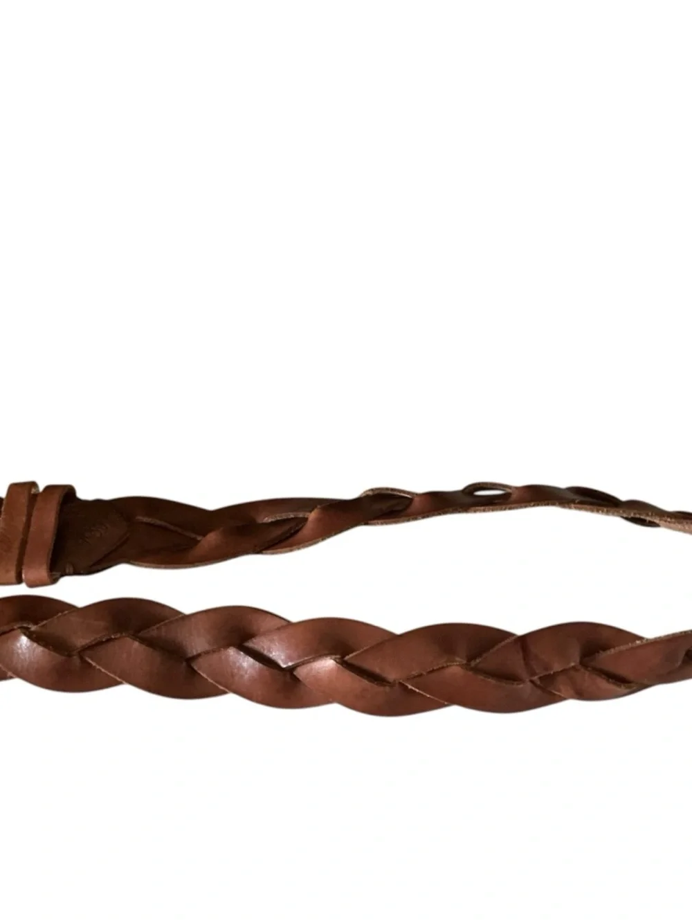 Vintage Abercrombie & fitch braided leather tan leather bohemian western belt
